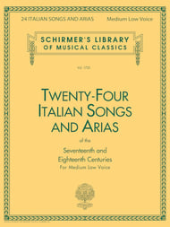 24 Italian Songs and Arias Vocal Solo & Collections sheet music cover